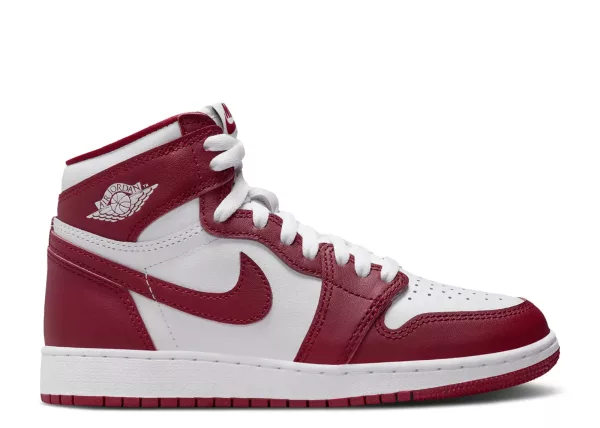Big Kid's Jordan 1 Retro High OG "Artisanal Red" Wt/Team Rd (FD1437 160) - 6