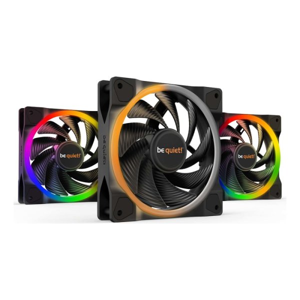 be quiet! Light Wings ARGB 120mm PWM High Speed Fan - Triple Pack