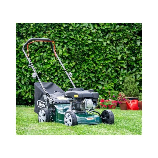 Webb WER410HP Petrol Rotary Lawn Mower - 41cm