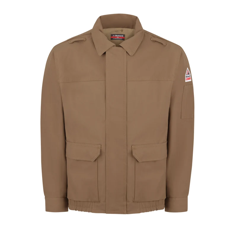 Brown Duck Lined Bomber Jacket