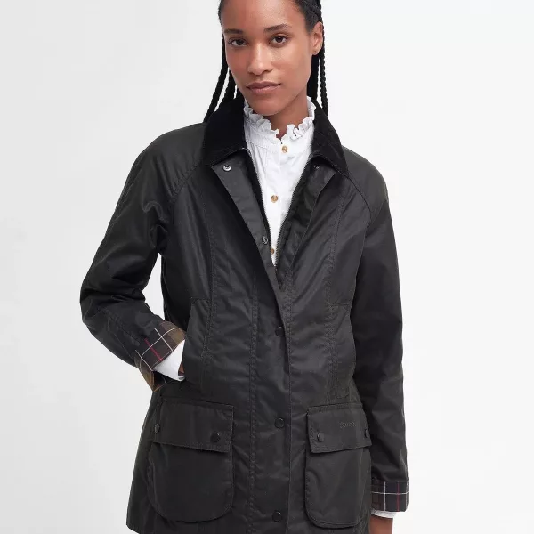 Barbour Classic Beadnell Wax Jacket, olive