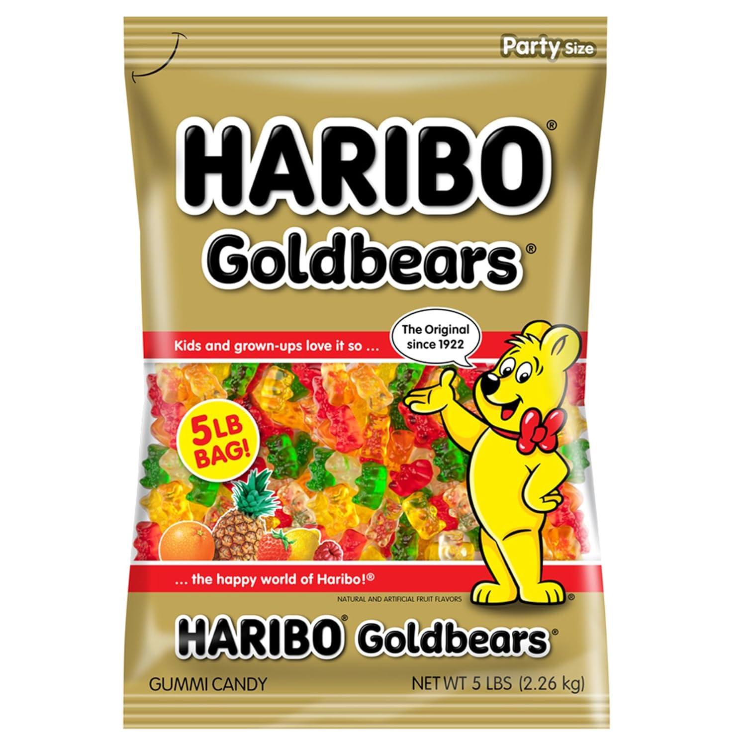 Haribo Goldbears Gummi Candy Bulk | 5lb, Bag