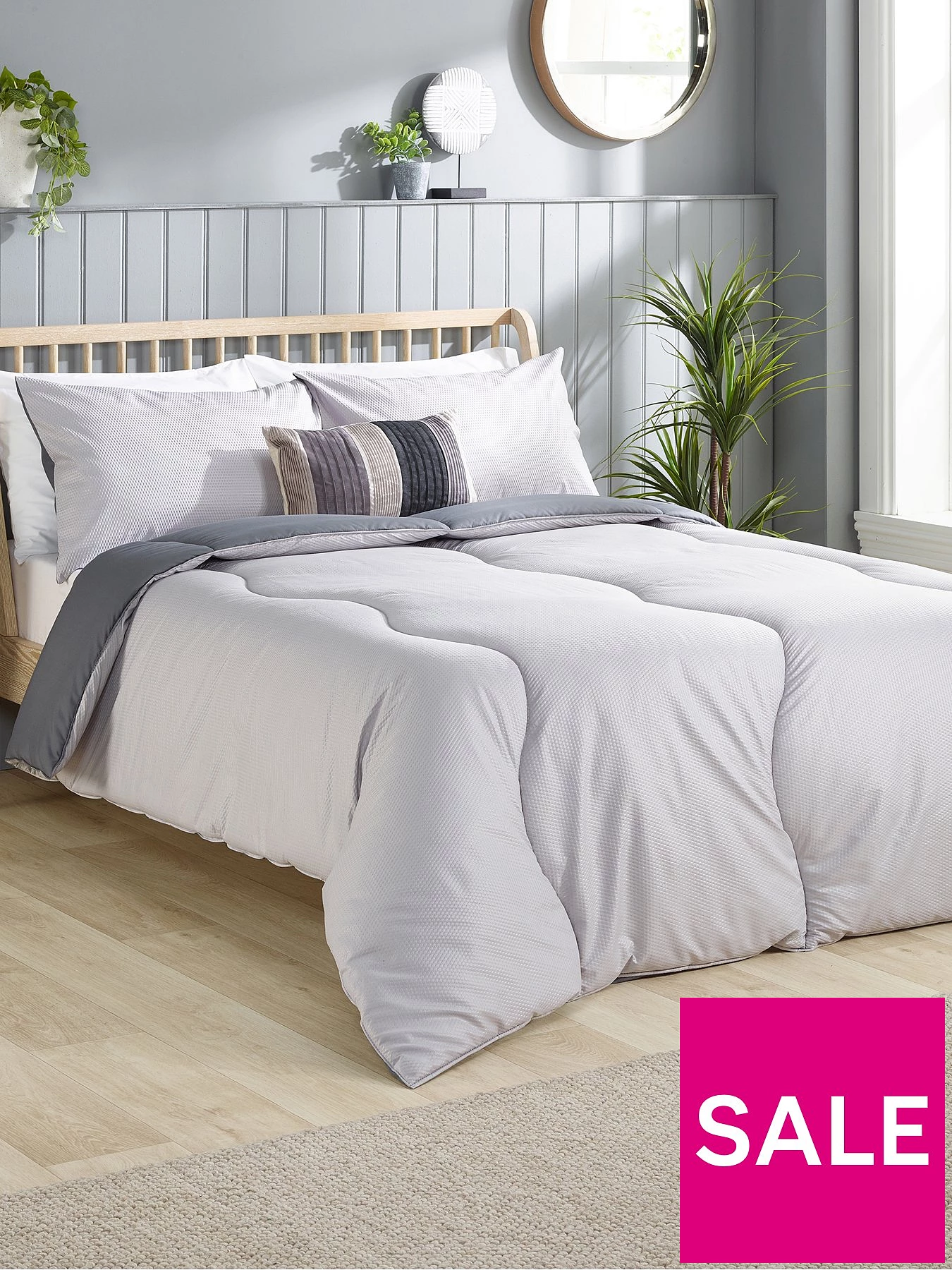 Coverless Comfort Embossed Duvet + Pillow Case