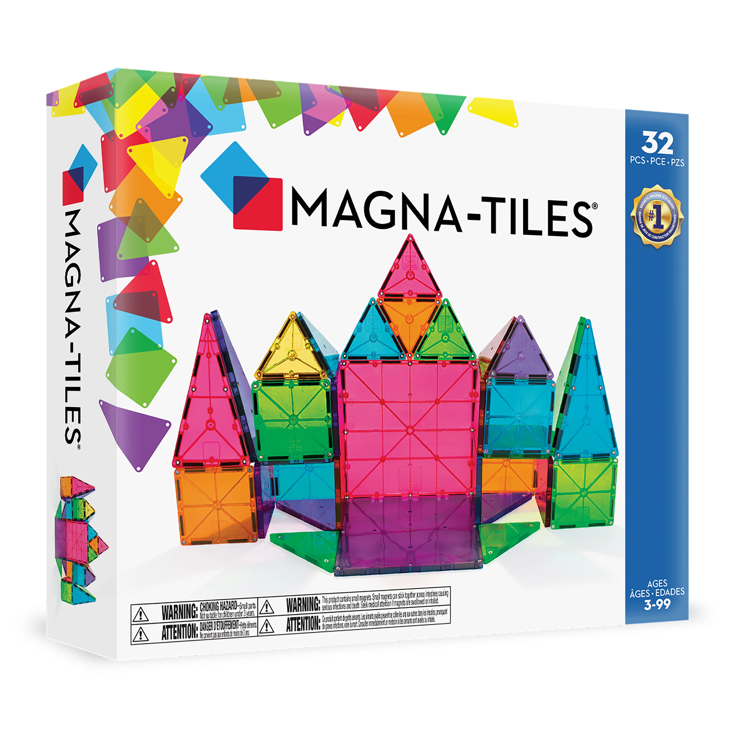 MAGNA-TILES® Clear Colors - 32pcs