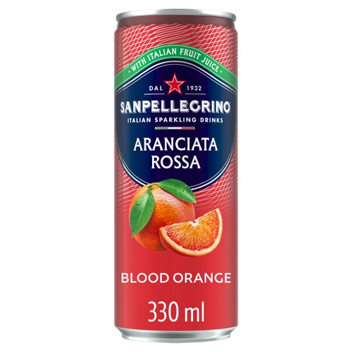 San Pellegrino Italian Sparkling Drinks Blood Orange Soft Drink 24x330ml