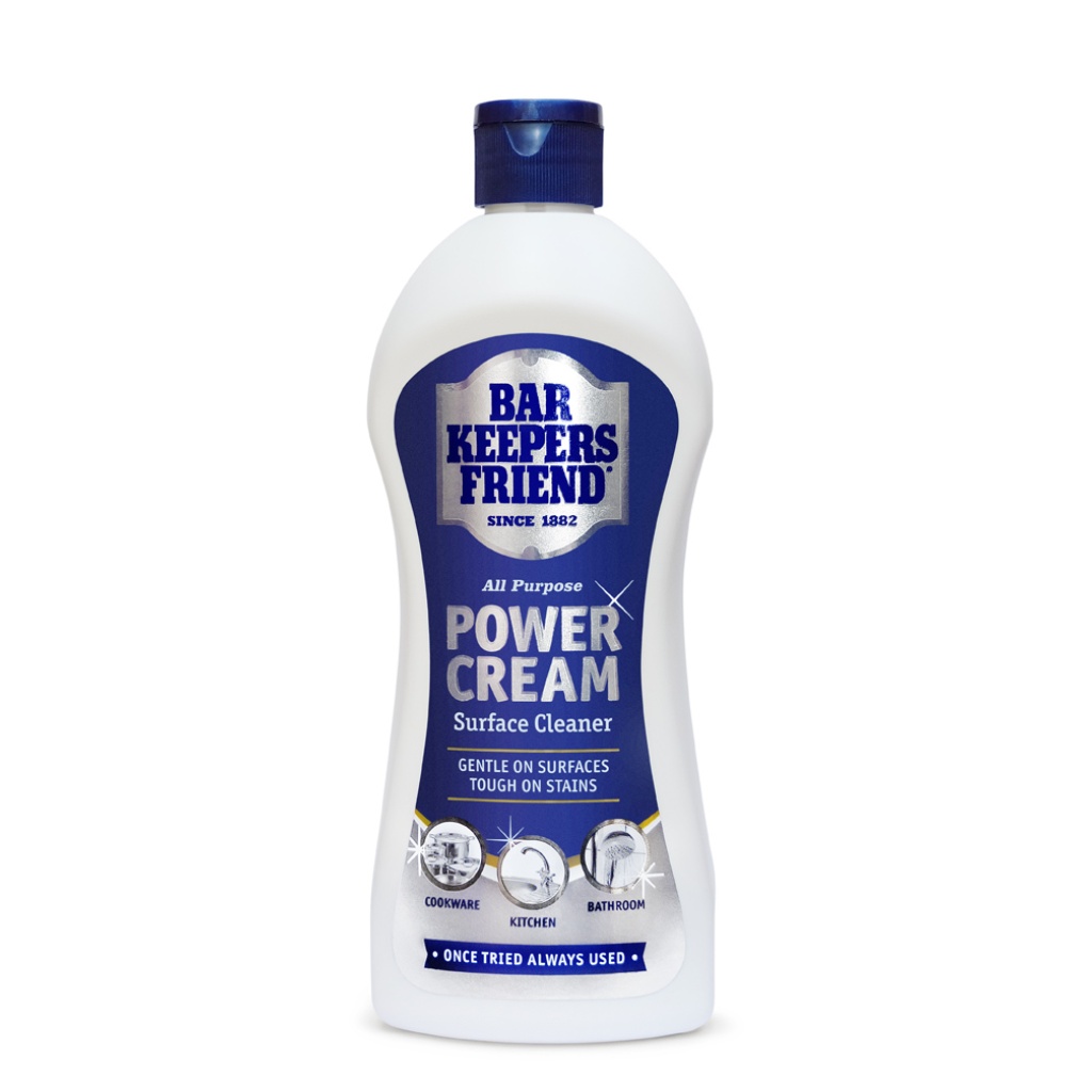 Bar Keepers Friend Power Cream Multi-Surface Cleaner 350ml | Powerful Cream Cleaner | Removes Limescale, Rust Stains & Grease | Kitchen & Bathroom Surface Cleaner