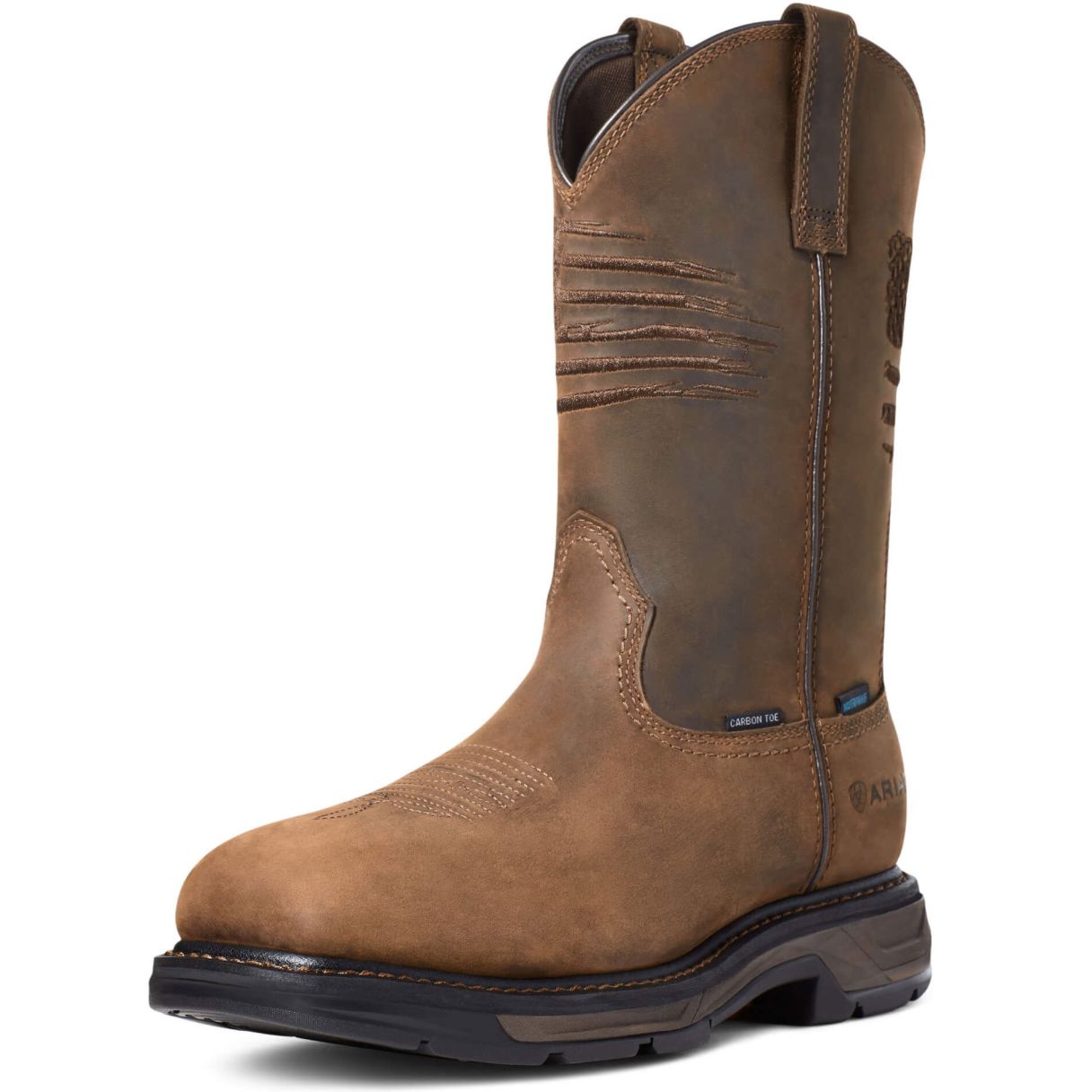 Ariat Men's WorkHog XT Waterproof Patriot Carbon Toe Work Boot