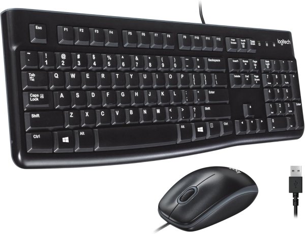 MK120 Corded Keyboard and Mouse Combo