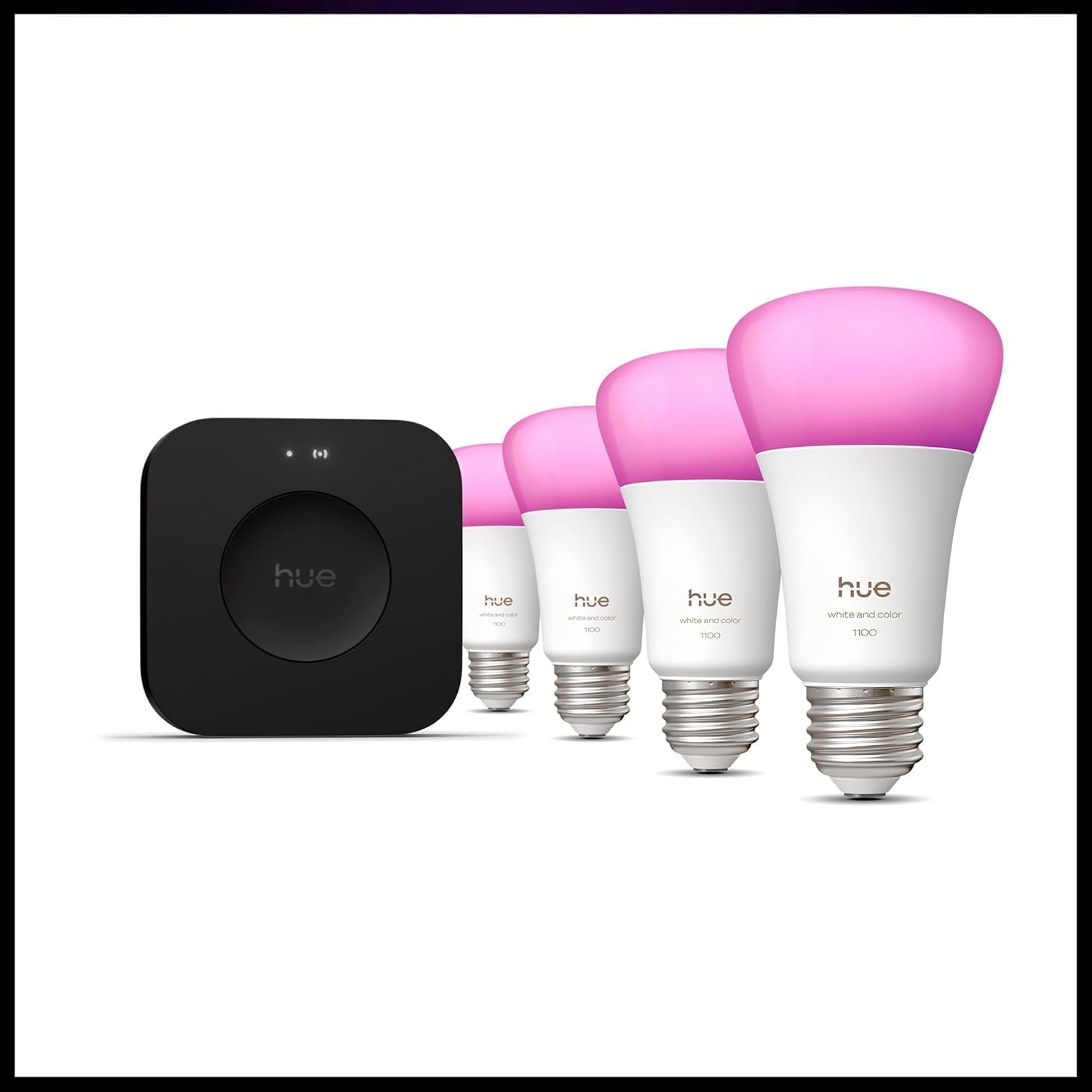 Starter kit: 4 E26 color-capable bulbs + Bridge Pro