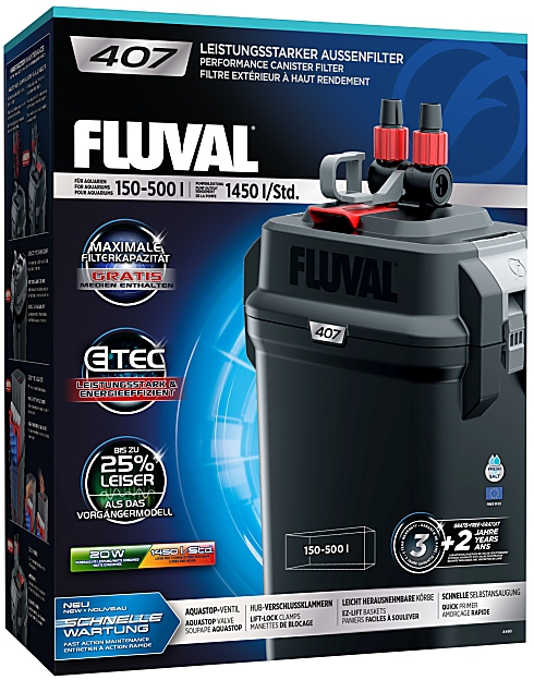 Fluval 407 Buitenfilter 1450 l/h