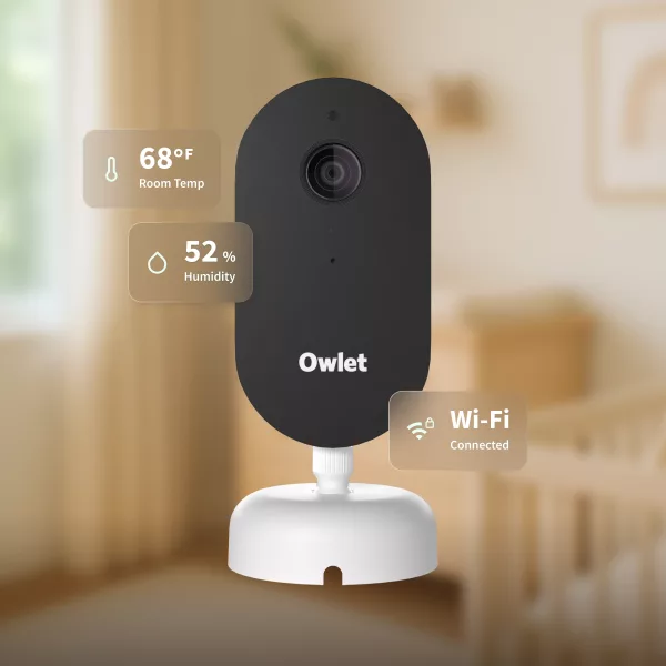 Owlet Dream Sight™ – Smart HD Video Baby Monitor with 2K Camera, Cry, Motion & Sound Alerts, Temp + Humidity Monitoring, Secure WiFi, 2-Way Talk, Compatible with Dream Sock