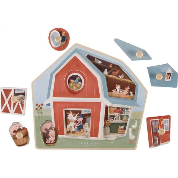 Houten puzzel Little Farm