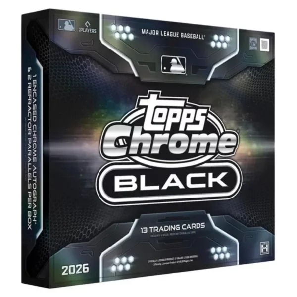 2026 Topps MLB Chrome Black Hobby Box