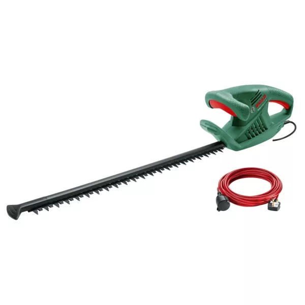 Bosch EasyHedgeCut 55 Electric Hedge Trimmer 450W 55cm Blade 16mm Tooth Spacing 10m Cable Green
