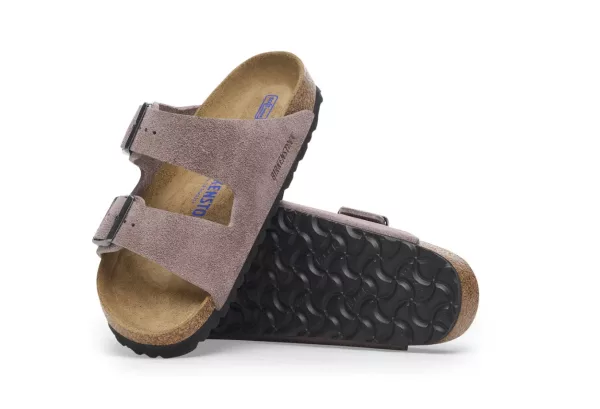 BIRKENSTOCK - ARIZONA SOFT - FADED PURPLE SUEDE LEATHER