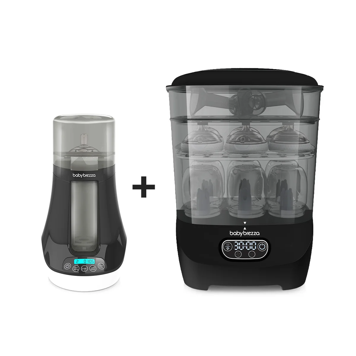 Baby Brezza Steriliser Dryer Advanced and Bottle and Breast Milk Warmer Bundle