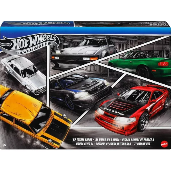 Hot Wheels Silver Series - Japan themed 6 pack