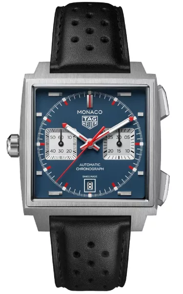 TAG Heuer Monaco Chronograph 39mm Titanium Mens Watch Blue