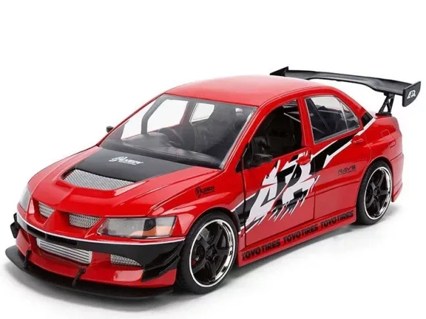 Jada Diecast - 1:18 Sean's Mitsubishi Lancer Evolution IX Fast & Furious - Red - 36208