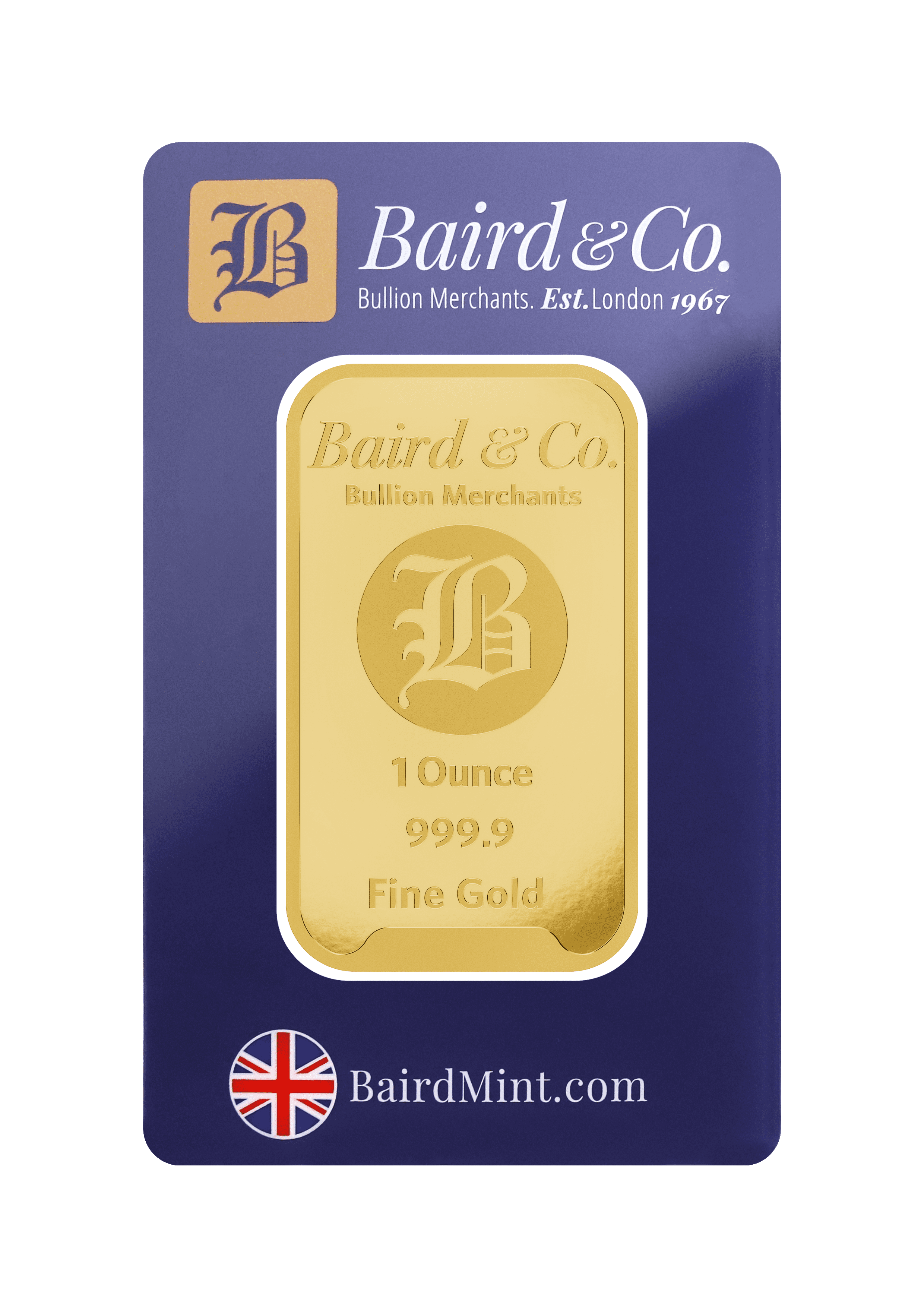 1oz Gold Baird & Co Minted Bar
