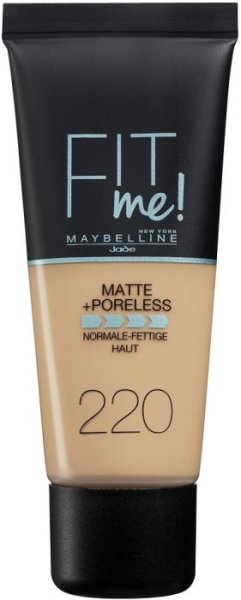 MAYBELLINE FIT ME MATTE & PORELESS FOUNDATION - 220 NATURAL BEIGE